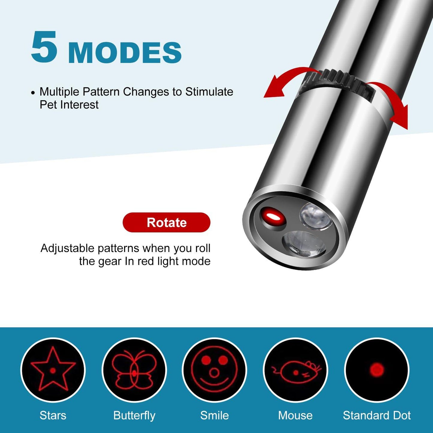 USB Rechargeable Infrared Laser Cat Toy - pawpallet