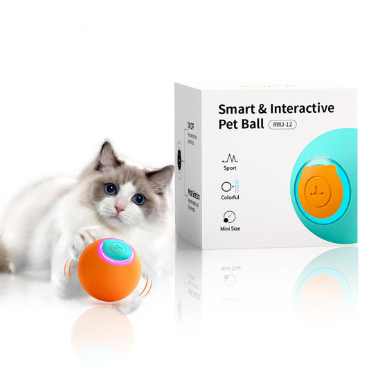 360° Auto-Rolling Smart Cat Toy - pawpallet