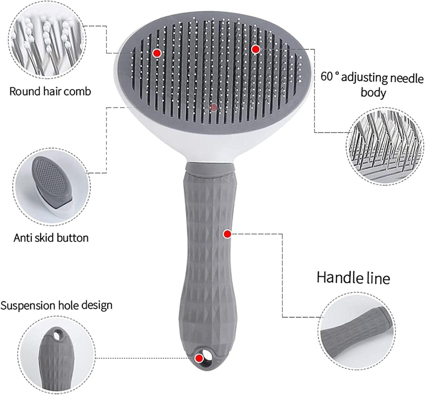 Pet Hair Removal Brush for Dogs and Cats - pawpallet