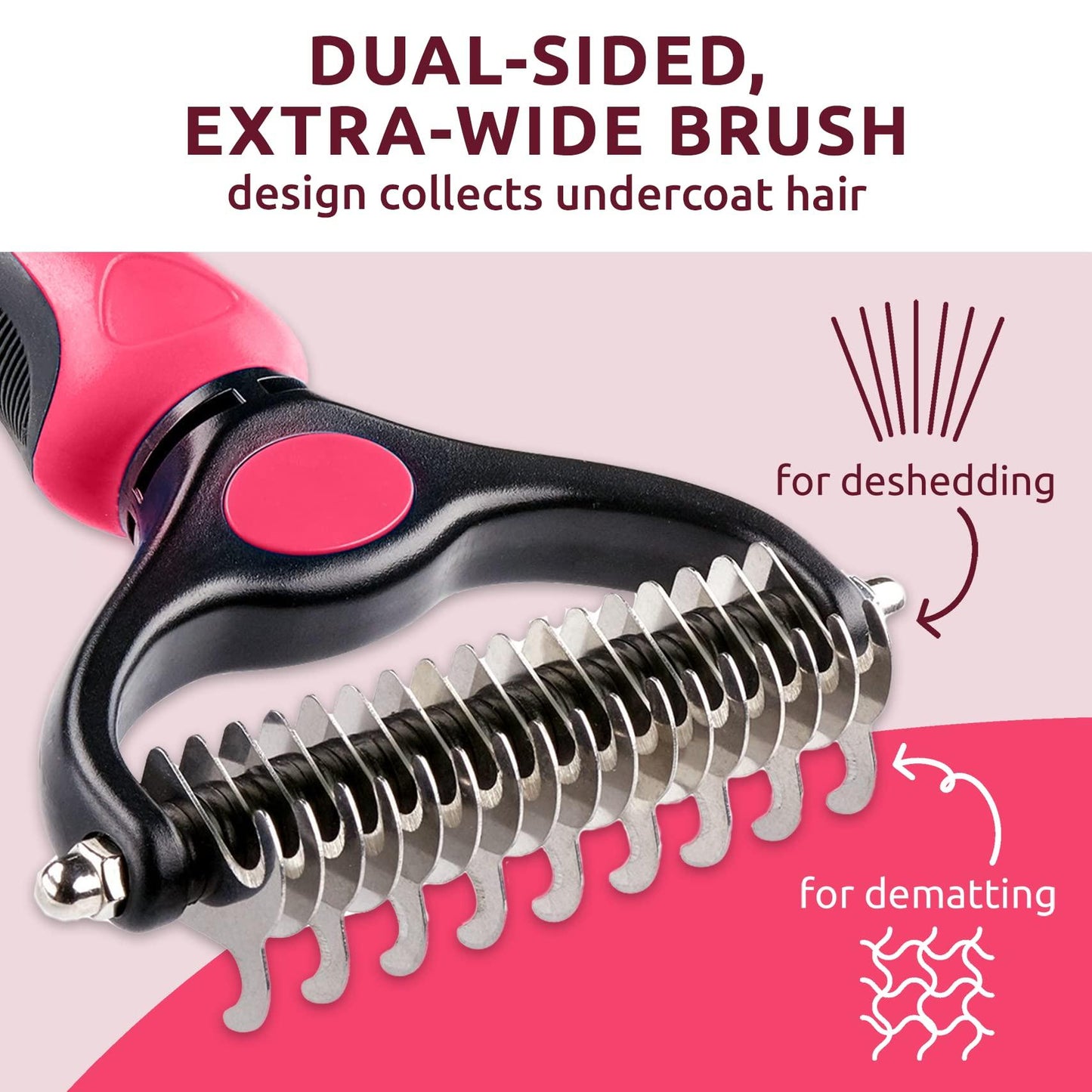 Double-Sided Knot Comb for Pet - pawpallet