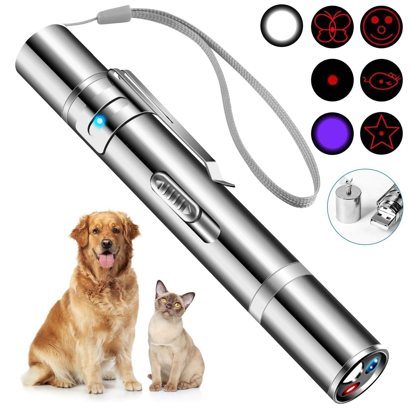 USB Rechargeable Infrared Laser Cat Toy - pawpallet