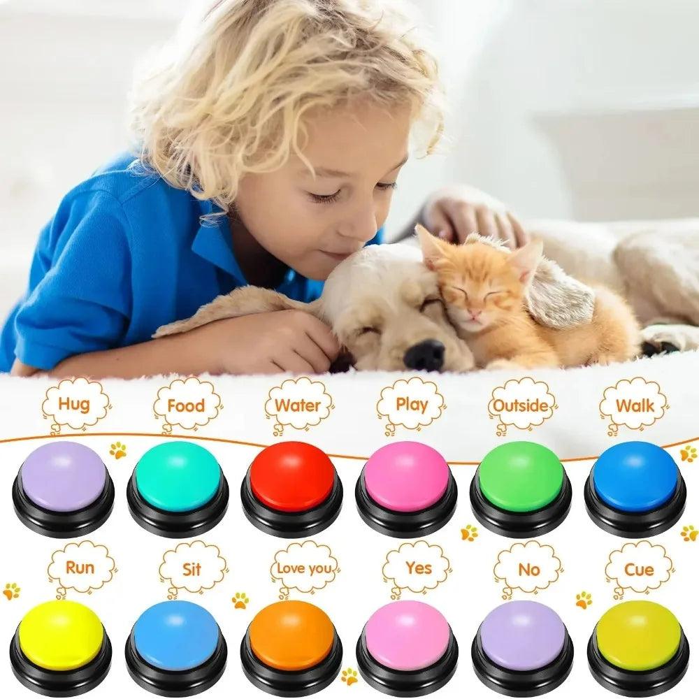 8-Piece Dog Communication Buttons for Training - pawpallet