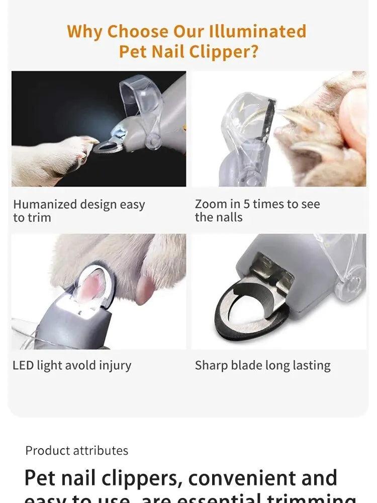 LED Light Pet Nail Clipper & Trimmer - pawpallet