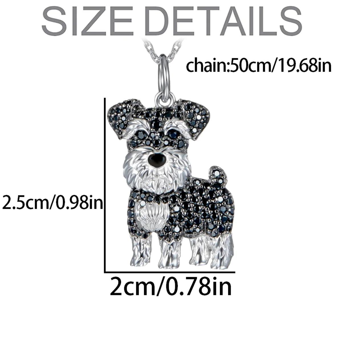 Schnauzer Charm Necklace for Devoted Dog Enthusiasts - pawpallet