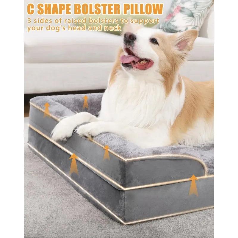 Deluxe Orthopedic Dog Lounge Bed - pawpallet