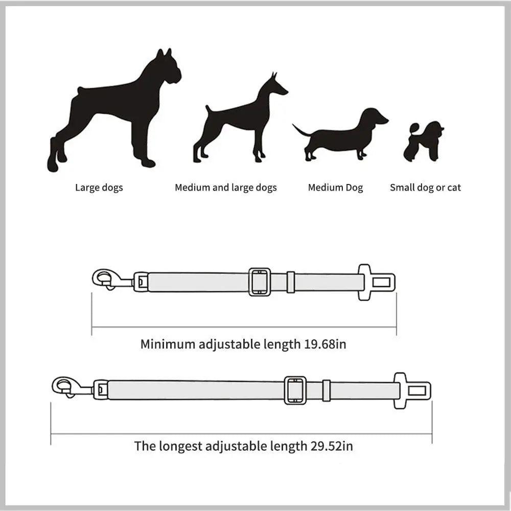 Adjustable Pet Car Seat Belt - pawpallet