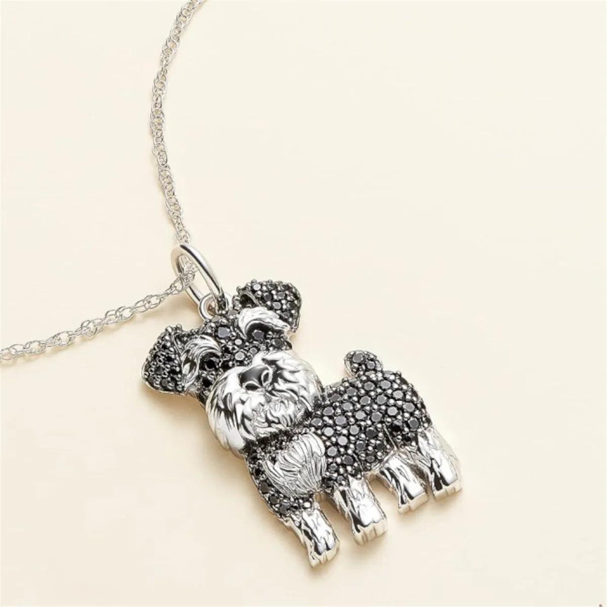 Schnauzer Charm Necklace for Devoted Dog Enthusiasts - pawpallet