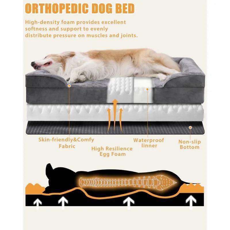 Deluxe Orthopedic Dog Lounge Bed - pawpallet