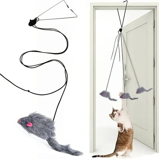 Self-Hanging Simulation Mouse Cat Toy - pawpallet