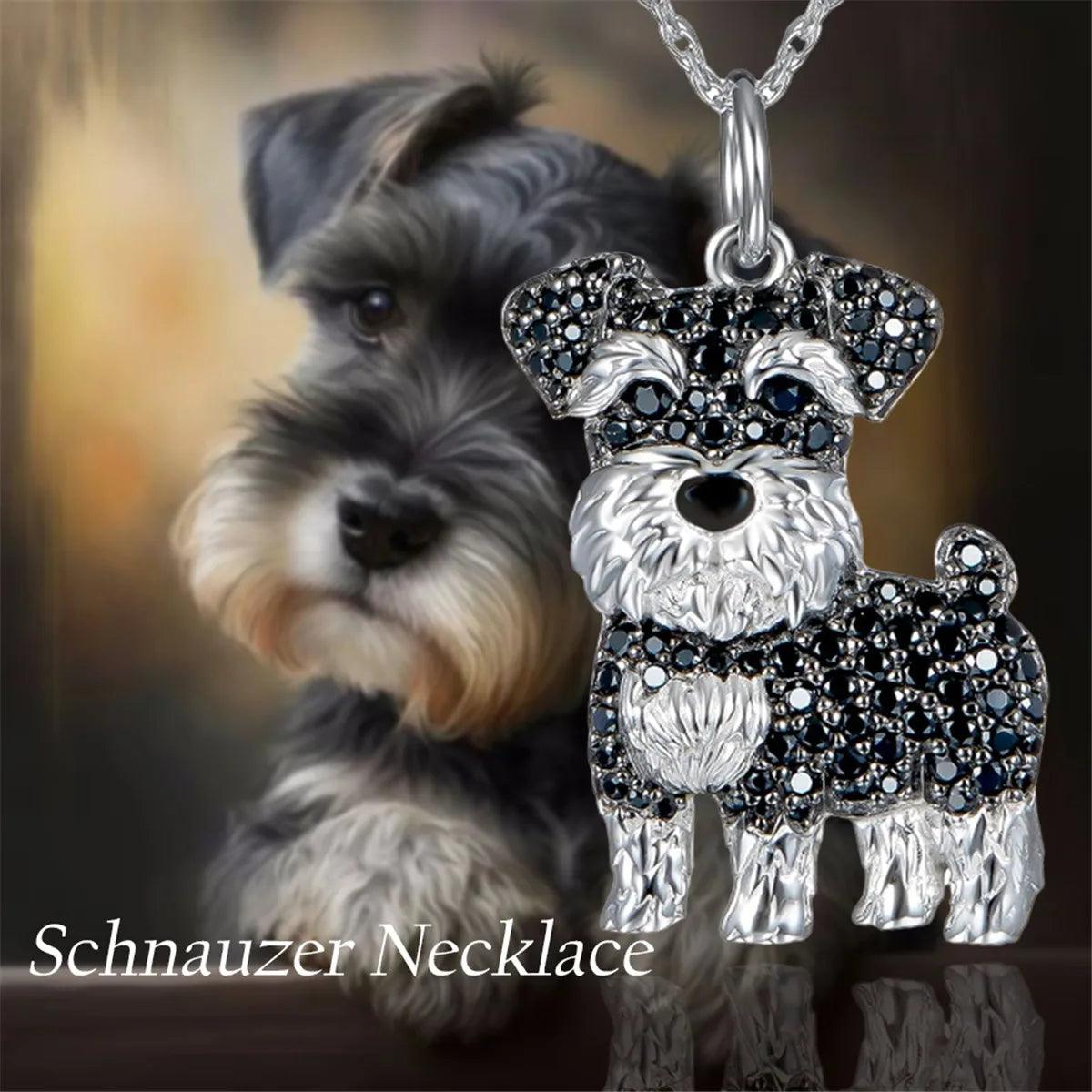 Schnauzer Charm Necklace for Devoted Dog Enthusiasts - pawpallet