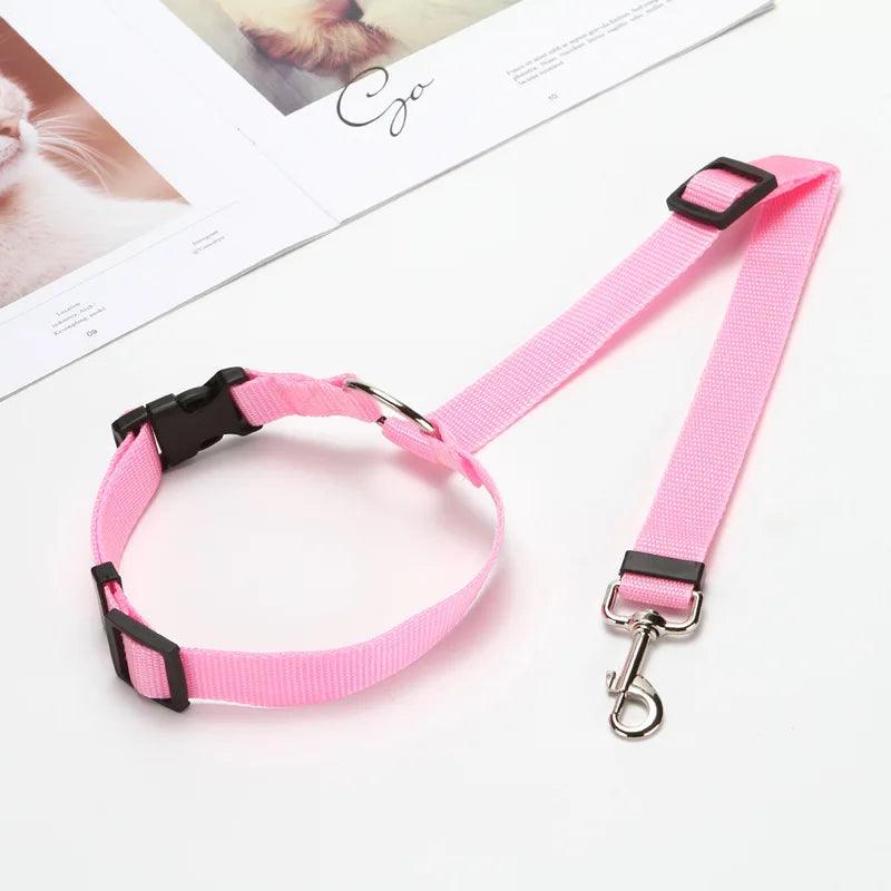 Adjustable Pet Safety Seat Belt & Leash for Dogs and Cats - pawpallet