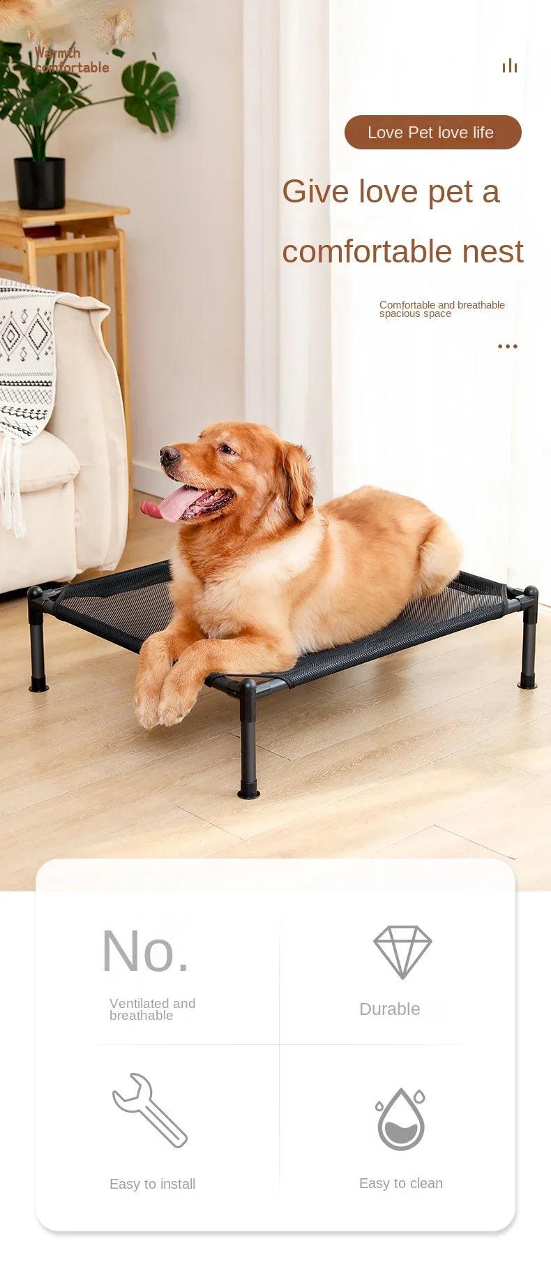 ComfyCamp Elevated Pet Bed - pawpallet