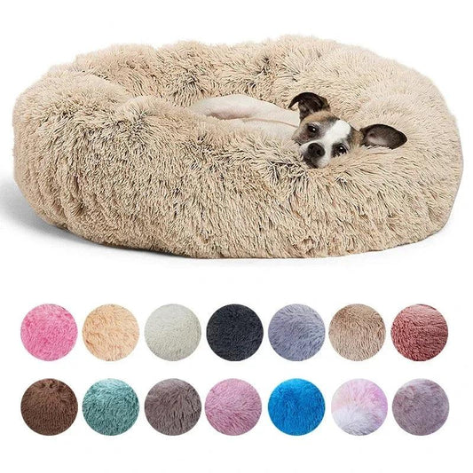 Plush Round Bed for Dogs & Cats - pawpallet