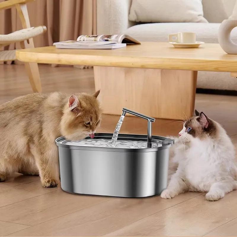 Stainless Steel Cat Water Fountain - pawpallet