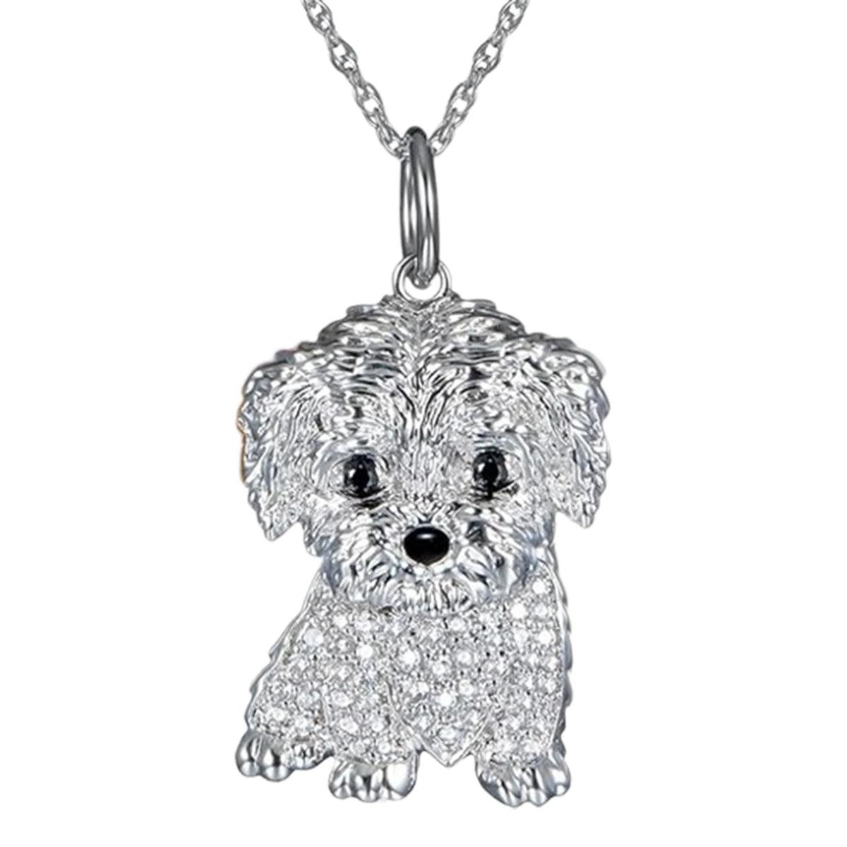 Schnauzer Charm Necklace for Devoted Dog Enthusiasts - pawpallet