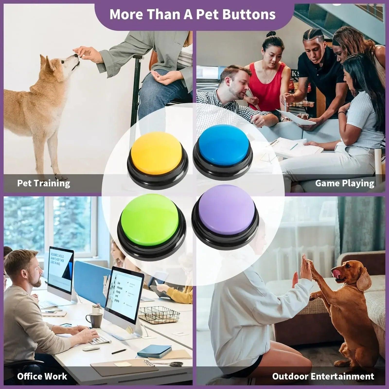 8-Piece Dog Communication Buttons for Training - pawpallet