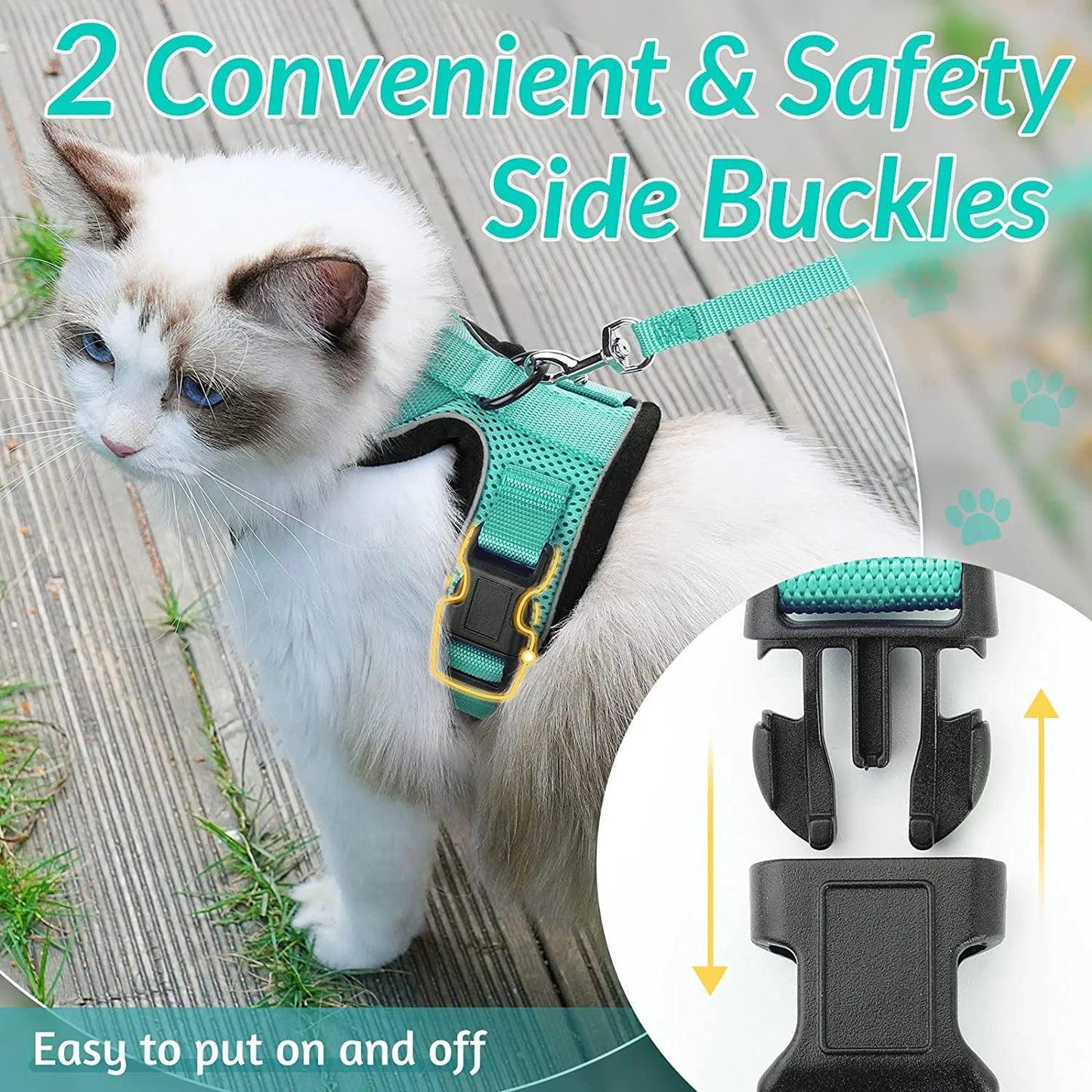 Cat Harness and Leash for Walking - pawpallet