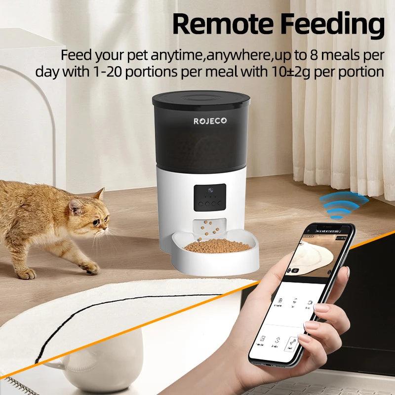 Smart Auto Pet Feeder with Camera - pawpallet