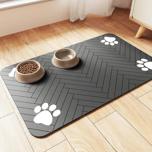 Absorbent Pet Feeding Mat with Waterproof Backing - pawpallet