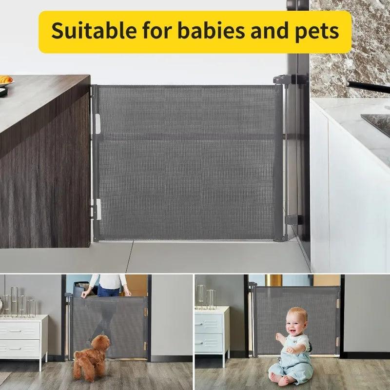 Retractable Mesh Gate - pawpallet