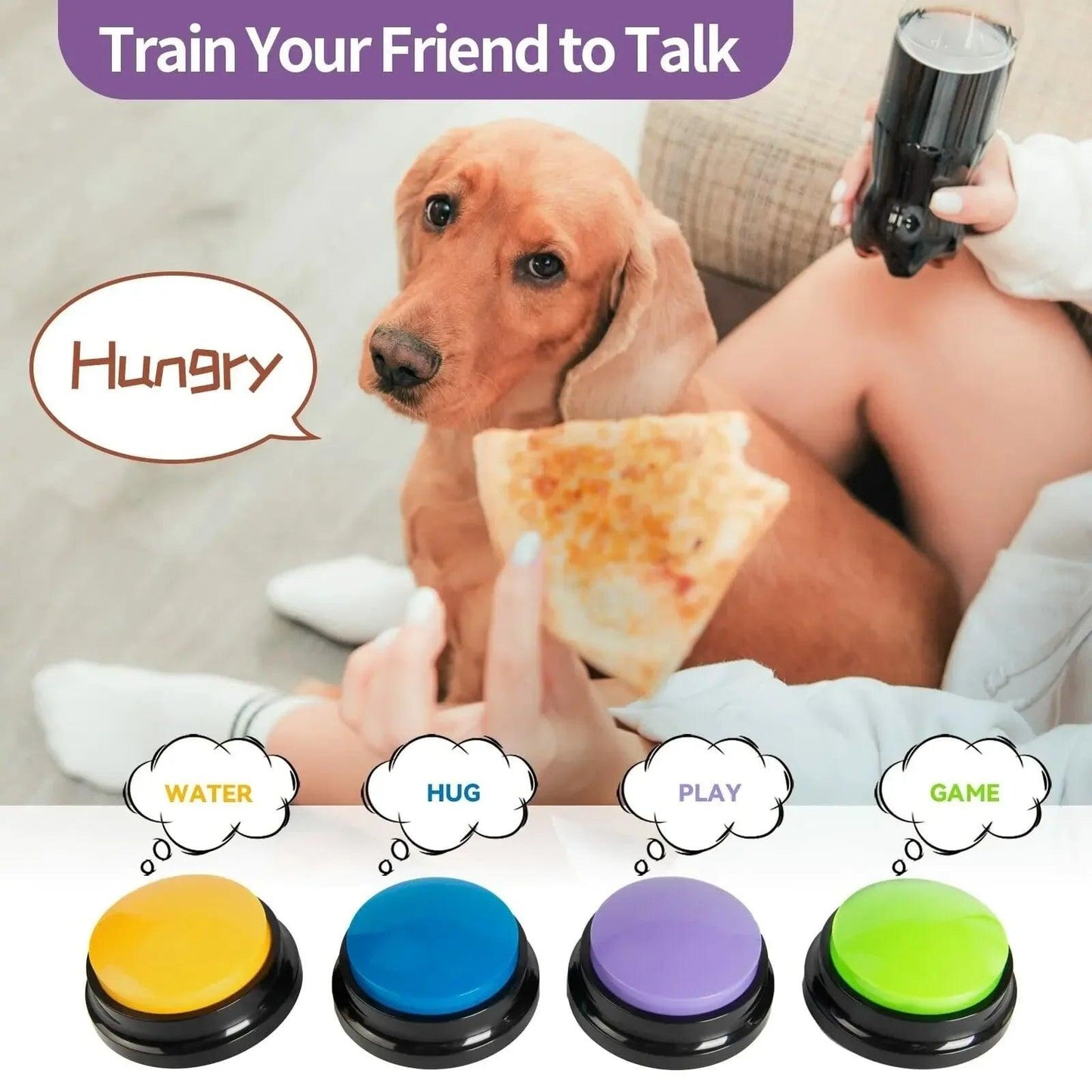 8-Piece Dog Communication Buttons for Training - pawpallet