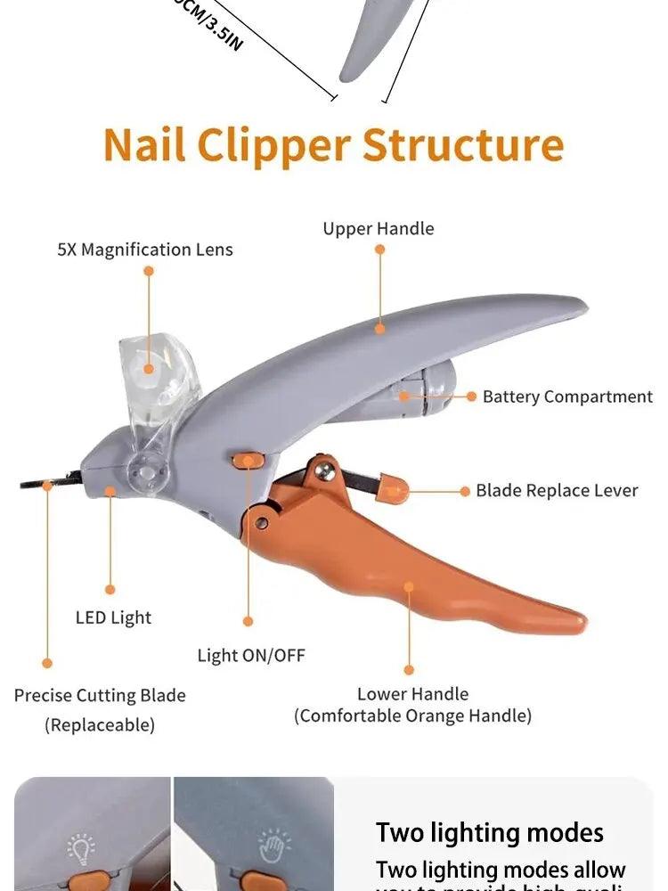 LED Light Pet Nail Clipper & Trimmer - pawpallet