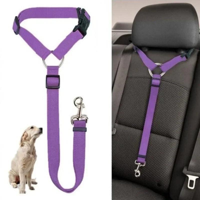 Adjustable Pet Safety Seat Belt & Leash for Dogs and Cats - pawpallet