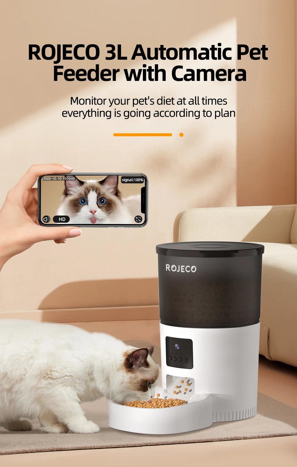 Smart Auto Pet Feeder with Camera - pawpallet