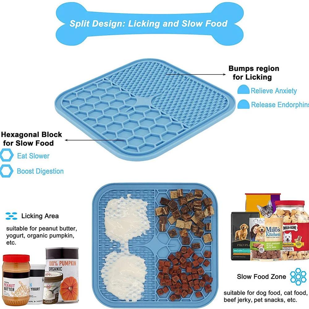 Slow Feed Silicone Lick Mat for Dogs - pawpallet