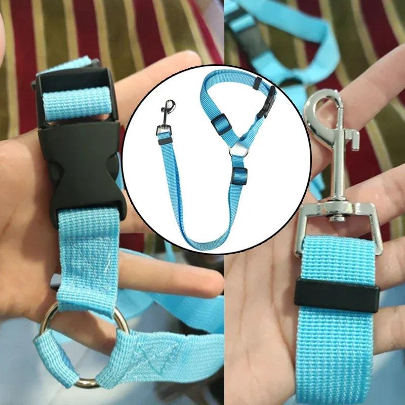 Adjustable Pet Safety Seat Belt & Leash for Dogs and Cats - pawpallet